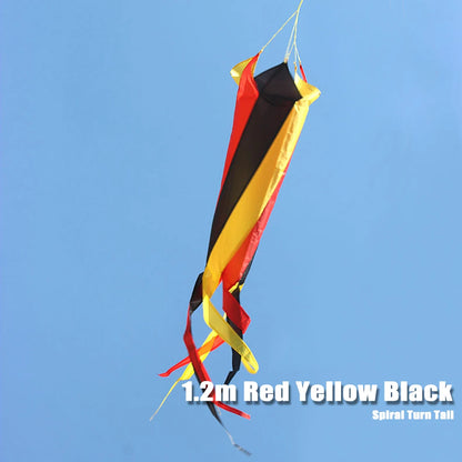 1.2M Spinner Windsock Kite - Soft Inflatable Turbine Line Decoration with Carry Bag