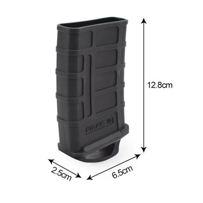Tactical M4/M16 Fast Magazine Rubber Holster - 5.56 Mag Bag Sleeve Slip Cover for Gun Airsoft Cartridge, Hunting Accessories