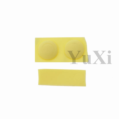 YuXi GBA SP Replacement Kit - Screw Covers & Luminous Dust Plug Rubber Set for Gameboy Advance SP