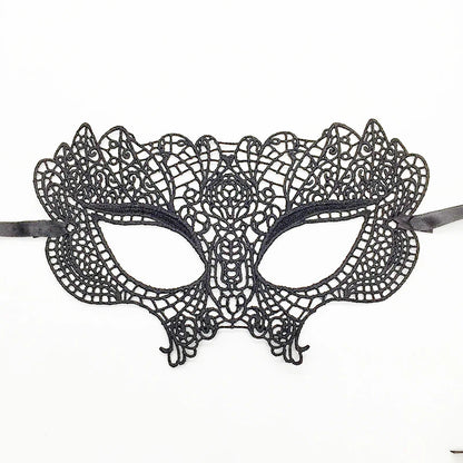 Sexy Lace Eye Mask for Women — Venetian Masquerade, Halloween & Carnival Half-Face Cosplay Party Mask