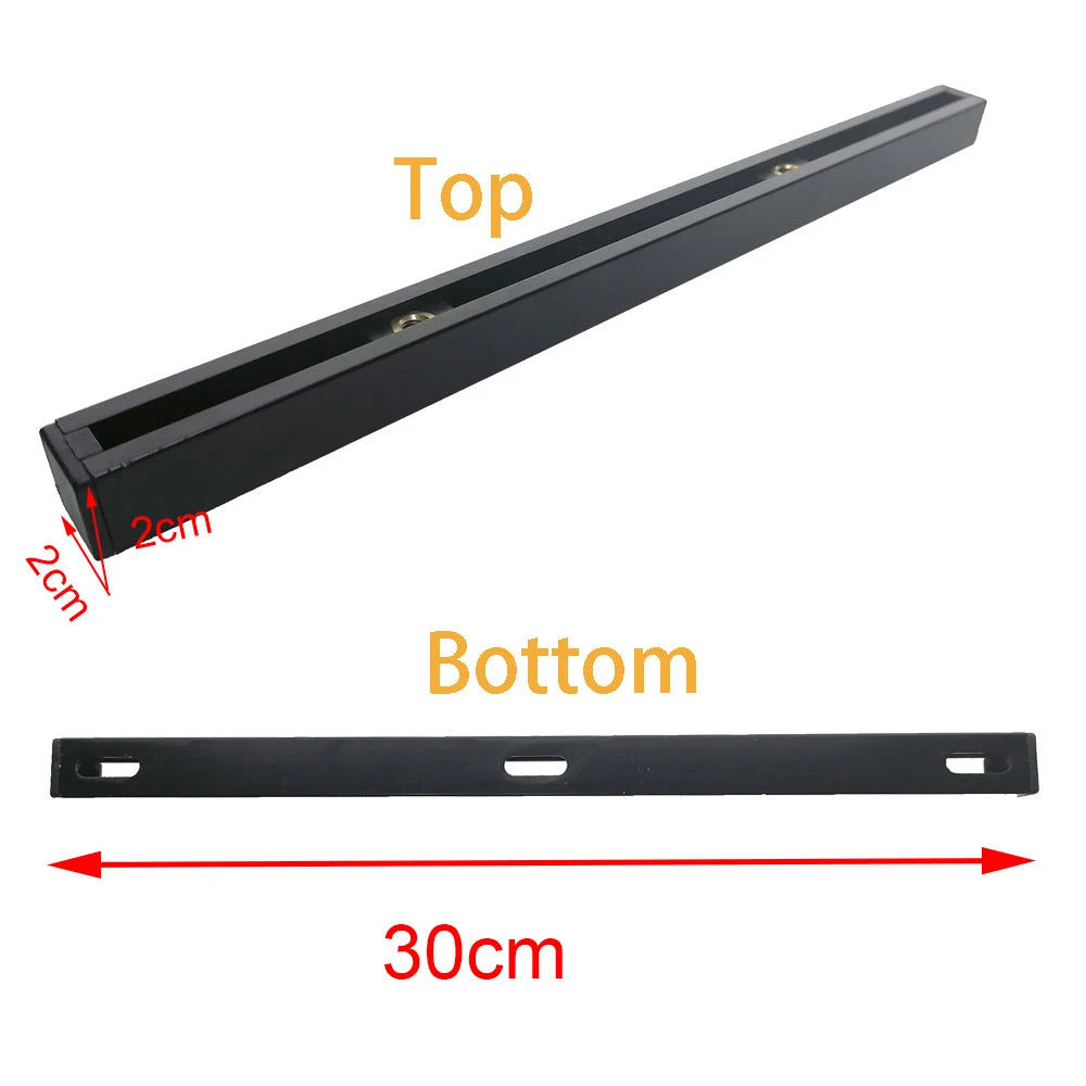 30cm/55cm Kayak Boat Aluminum Alloy Slide Track Rail – Canoe Bracket Mount, Anchor Deck Cleat, Trolley Fitting