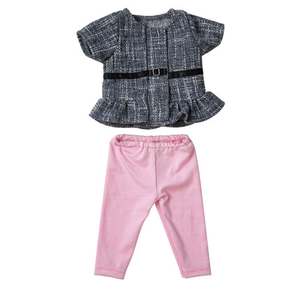 18-Inch Girl Doll Winter Coat — 43cm Baby Doll Jacket Outfit for Dressing