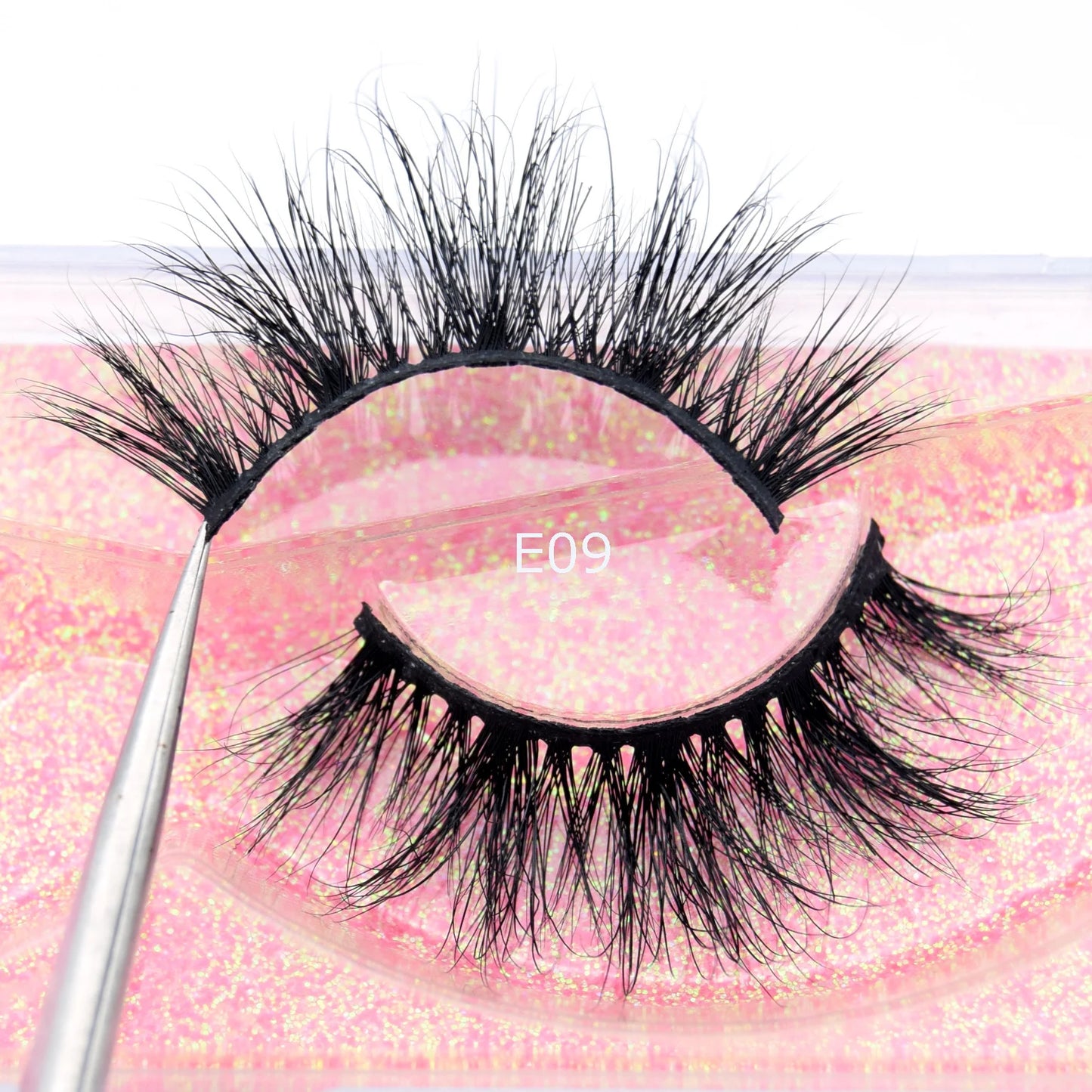 Visofree 3D Mink Eyelashes – Thick Handmade Full Strip Cruelty-Free False Lashes for Makeup M56