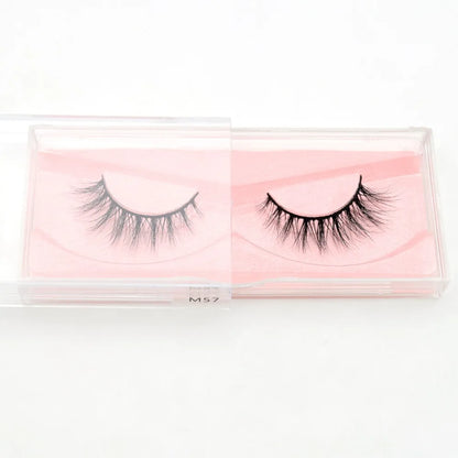 Visofree 3D Mink Eyelashes – Thick Handmade Full Strip Cruelty-Free False Lashes for Makeup M56