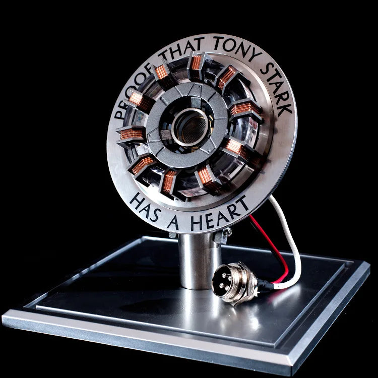 Avenger Iron Man MK1 Arc Reactor – Tony Stark Heart of Mark Figure with LED Light, 1:1 Cosplay Toy Chest Lamp for Kids Gift