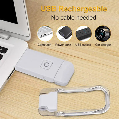 LED USB Rechargeable Book Light - Portable Clip Desk Light for Reading, Eye Protection Night Lamp, Bookmark Read Light