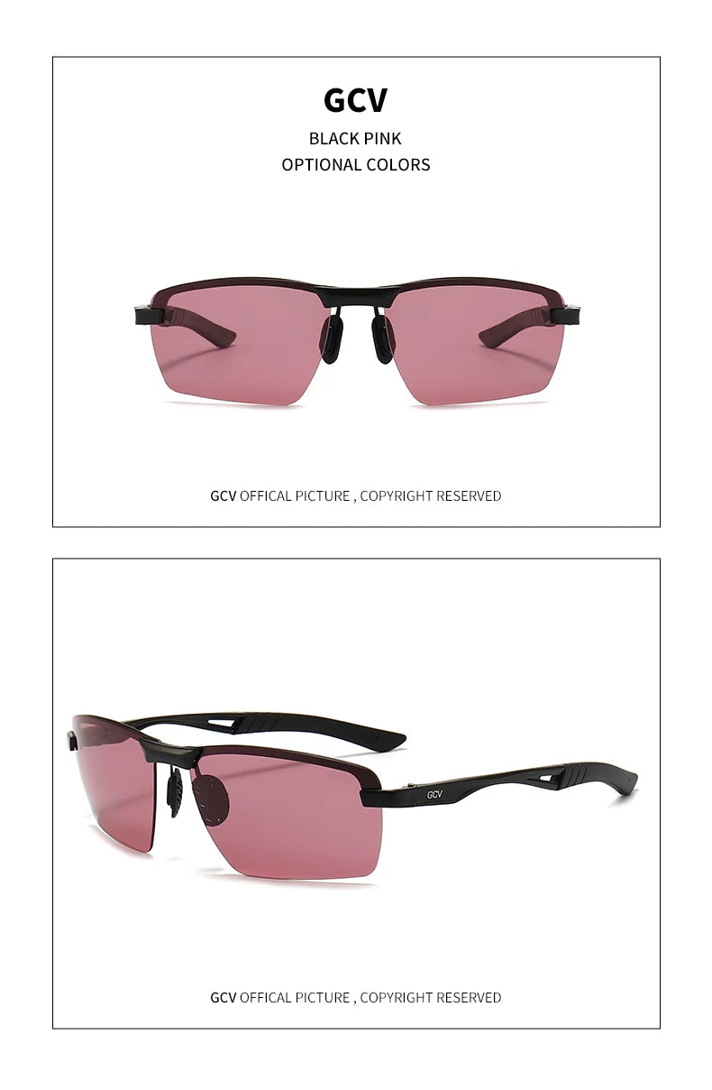 GCV Ultralight Polarized Sunglasses – Fashion Sports Eyewear for Men, Ideal for Driving, Fishing, Outdoor Travel, UV Protection Goggles