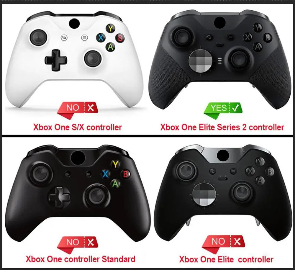 eXtremeRate Clear Full Shell Replacement Kit for Xbox Elite Series 2 Core Controller Model 1797 – Faceplate, Back Plate & Buttons