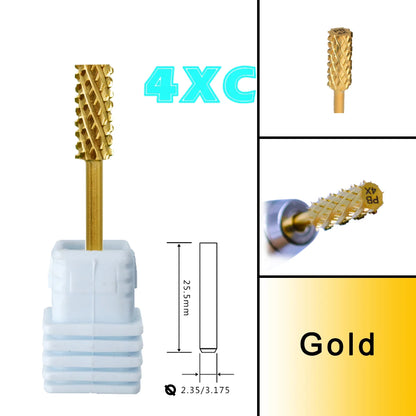RolinStar 5.35 Small Barrel Silver Tungsten Steel Carbide Nail Drill Bits – Milling Cutter German Accessories