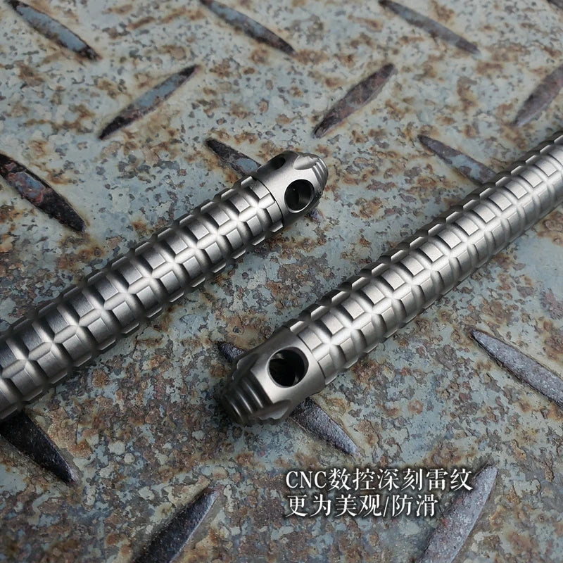 EDC Titanium Alloy Crowbar — Multifunction Outdoor Camping Hand Tool