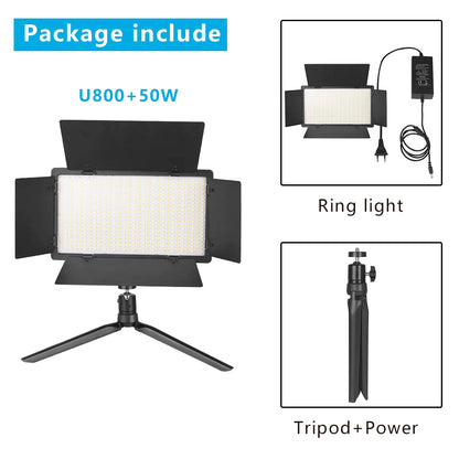 Nagnahz U800 LED Photo Studio Light - Portable Lighting for TikTok, YouTube, Gaming, and Live Video Recording