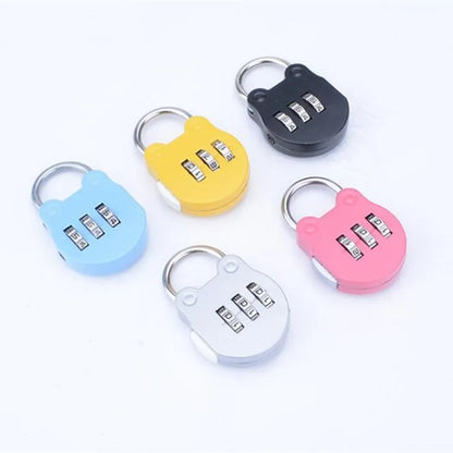 KK&FING 3-Digit Combination Padlock – Luggage, Gym Locker, and Drawer Safe Lock for Travel and Security