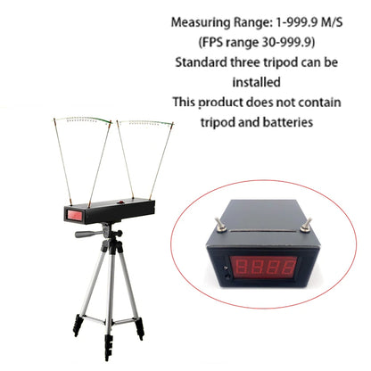Shooting Chronograph – 30-9999 FPS Velocity Speed Meter for Slingshot, Bow, and Speed Measuring Instruments