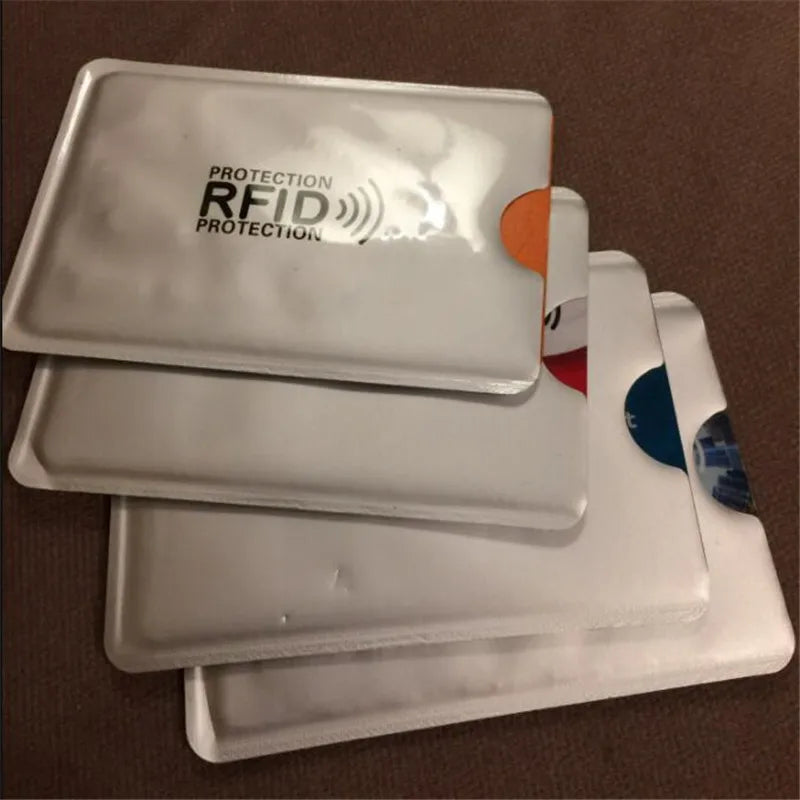 20PCS RFID Card Holder Sleeves - NFC Blocking Aluminum Metal Credit Card Protector Case