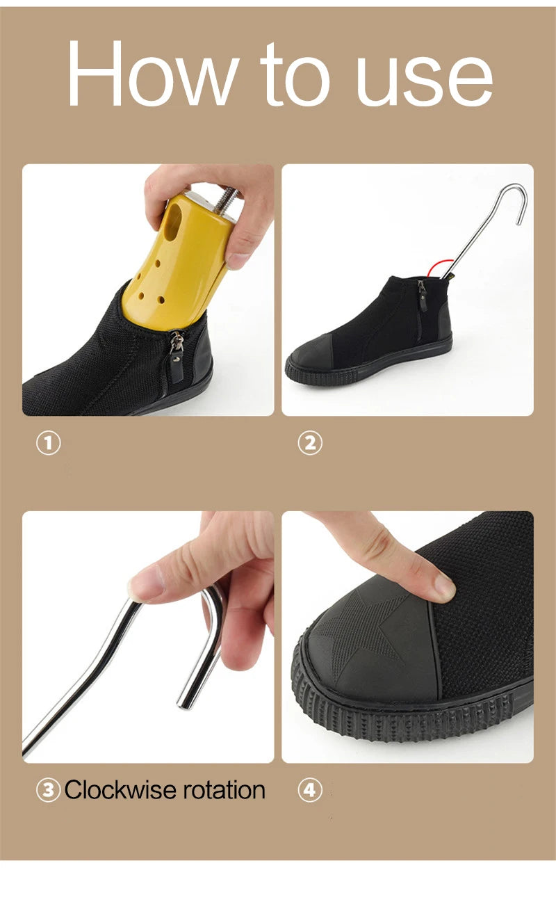 Adjustable Shoe Trees for Boots — Professional Shoe Stretchers & Shapers for Women’s High Heels, Expanders for Upper Widening