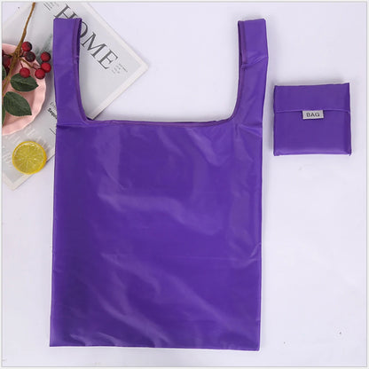 Eco-Friendly Reusable Shopping Bag — Foldable Shoulder Grocery & Market Tote for Supermarket and Everyday Use