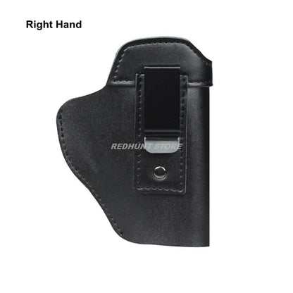 Tactical Leather Holster – IWB Concealed Carry Airsoft Gun Holster for Glock 17/19/43, Sig P365, PX4 & M9 9mm Hunting Accessory