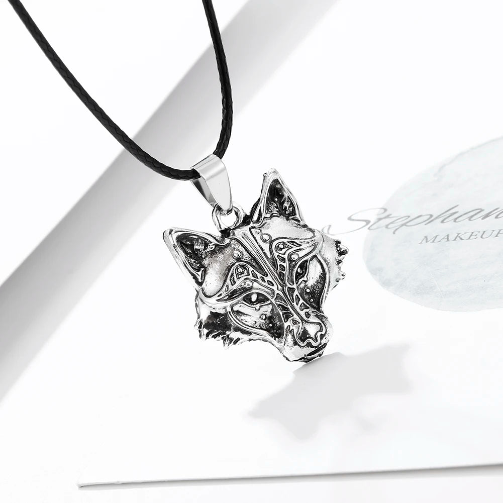 Norse "I Am Wolf" Viking Celtic Necklace for Men & Women - Popular Totem Amulet with Card, Jewelry Gift