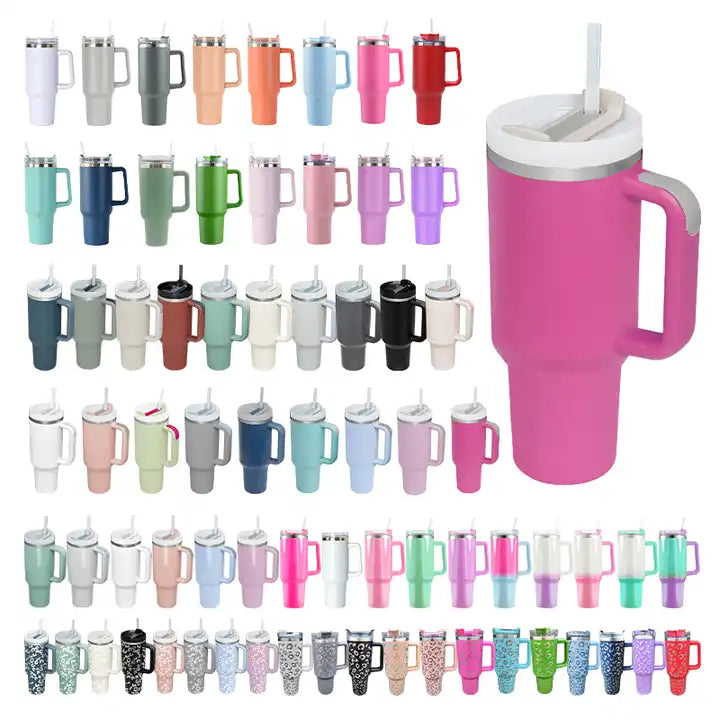 H2.0 Customizable Outdoor  Flowstate Tumbler with Handle - Available in 20oz, 30oz, & 40oz