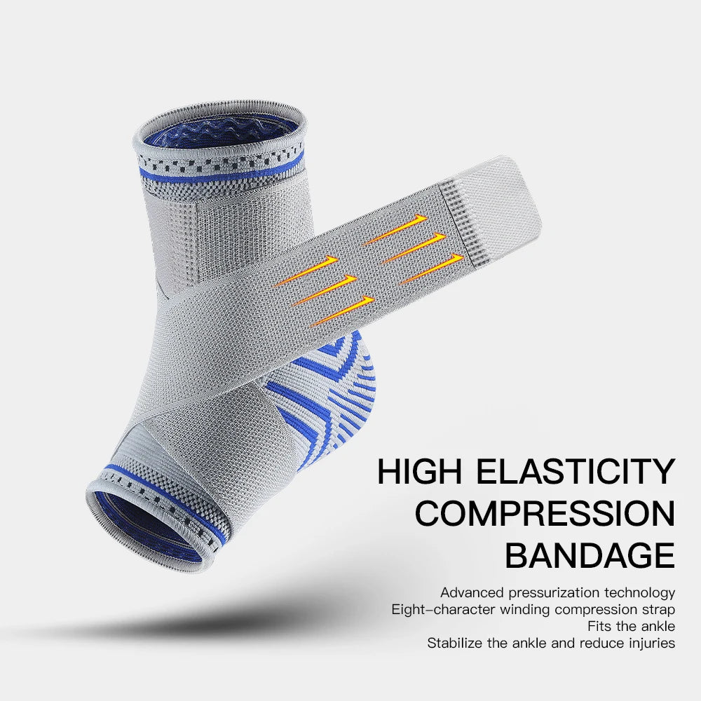 1/2 Pcs Breathable Ankle Support Compression Sleeve — Injury Recovery Joint Pain Sports Socks