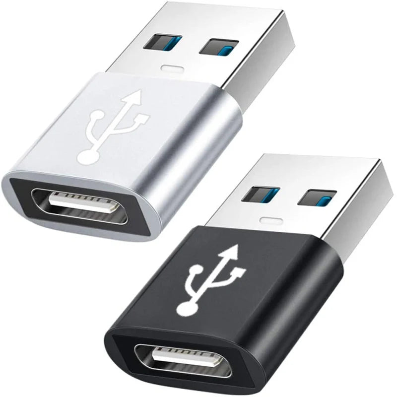 USB 3.0 to USB-C 3.1 Adapter – Mini Hi-Speed Type-C Female to USB-A Male Converter for Fast Charging & Data Sync OTG