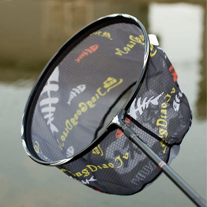 Carbon Fiber Anti-Hook Fishing Net Head – Ultra-Light Titanium Alloy Deepening Net Tool Accessory