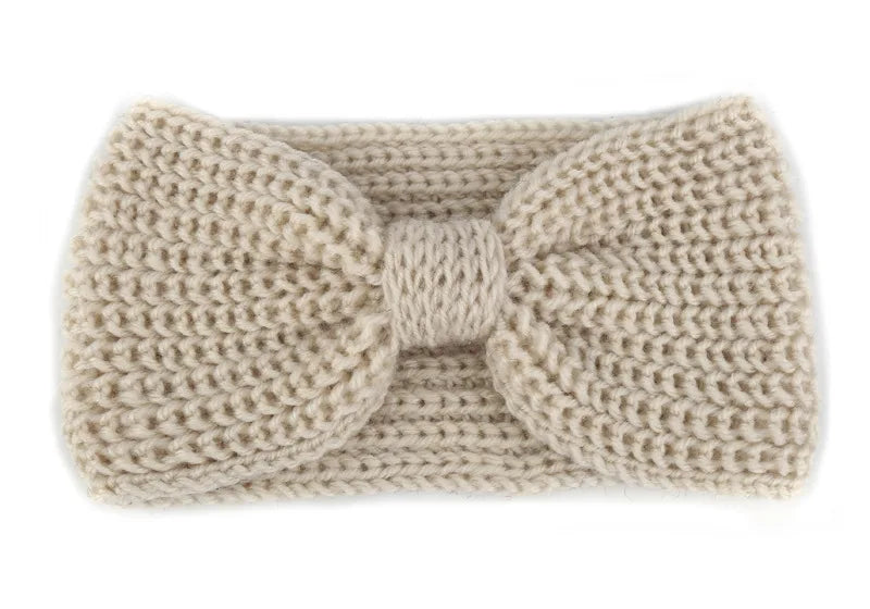 Women's Solid Color Knitted Headband – Elastic Twisted Turban Headwrap, Winter Hair Band for Girls, Fashion Hair Accessories