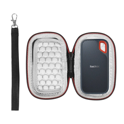 SanDisk Extreme Portable SSD Carrying Case - Hard Storage Bag for PSSD/E30/E60/E61 Models, 250GB to 2TB (Case Only)