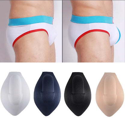 Men’s Padded Enhancer Briefs – Sponge Push-Up Front Pouch Underwear for Body Shaping & Comfort Fit