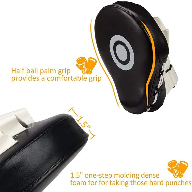 Curved Boxing Bag: Focus Punching Equipment for Adults and Kids - Ideal for Taekwondo, Muay Thai, Karate Training - PU Material, 1 or 2 Pieces Available