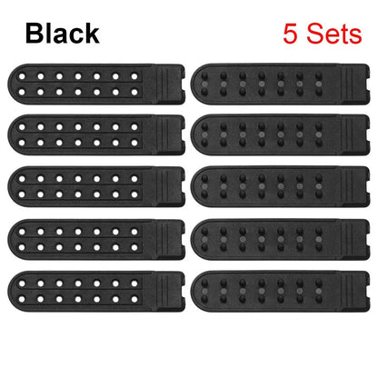 5 Sets Snapback Strap Replacement – 7-Hole Colorful Hat Repair Fastener Buckle Clip Extender for Baseball Caps