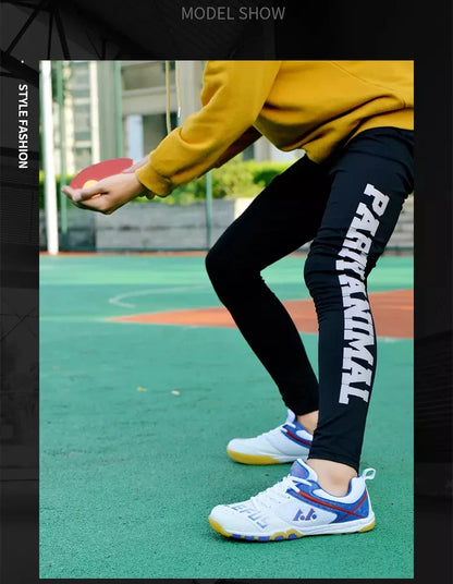Unisex Non-Slip Breathable Table Tennis Shoes – Wear-Resistant Sports Training Sneakers