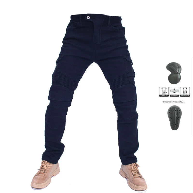 Motorcycle Jeans for Men – Featherbed Riding Trousers, Standard Version, Summer Car Ride Pants