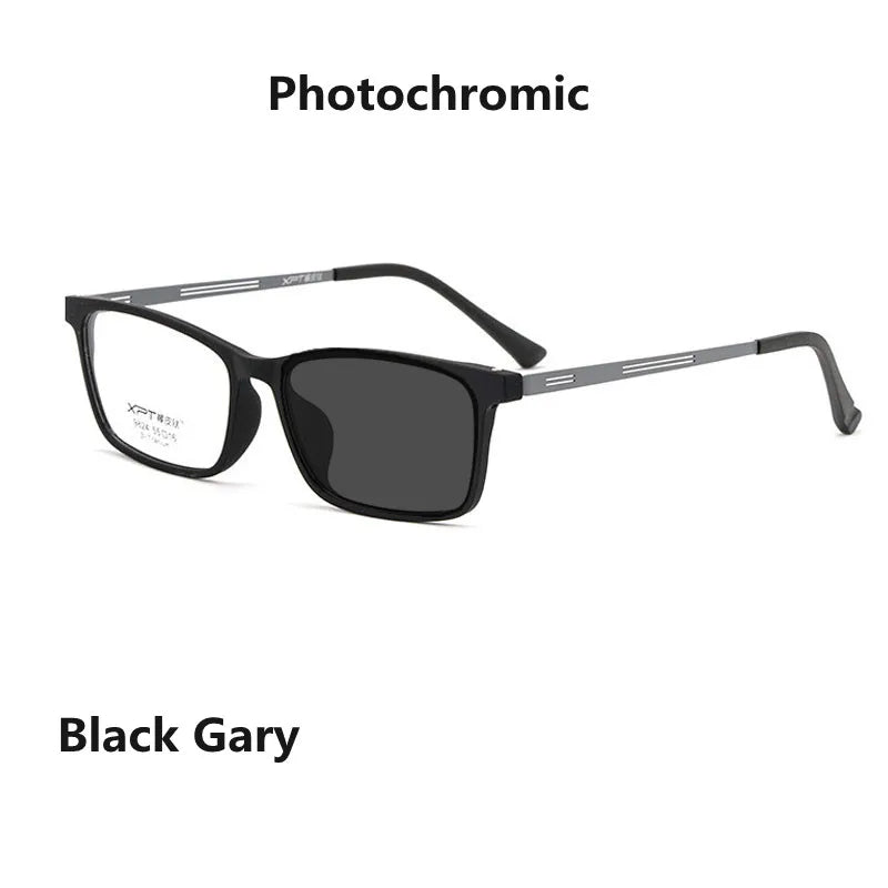 Ultralight Anti Blue Light Reading Glasses - Photochromic Titanium Alloy Frame Hyperopia Readers for Men & Women