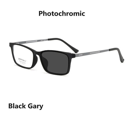 Ultralight Anti Blue Light Reading Glasses - Photochromic Titanium Alloy Frame Hyperopia Readers for Men & Women