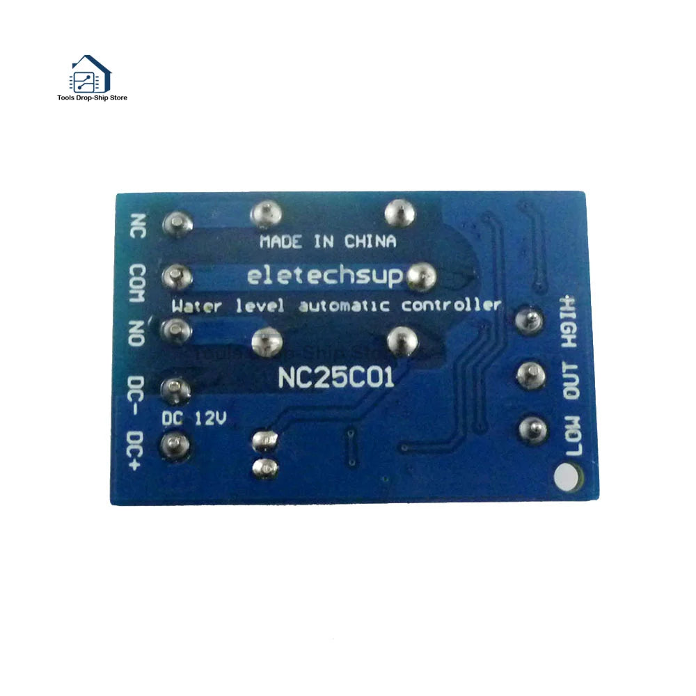 2-in-1 Automatic Water Pump Controller – DC 12V Liquid Level Sensor Switch Relay Module for Motors, Fish Tanks & Irrigation