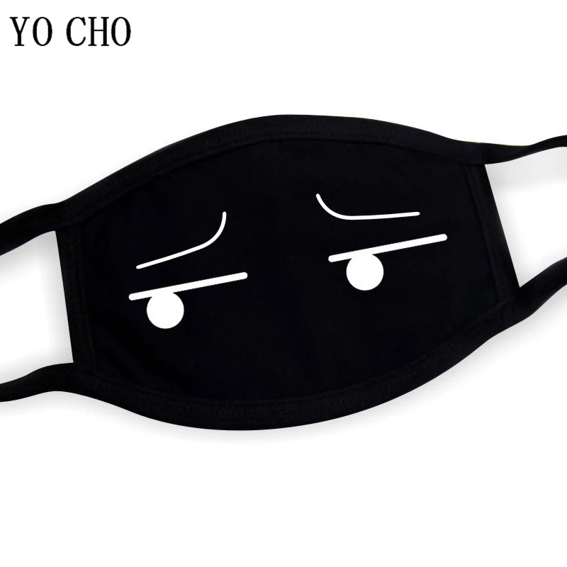 YO CHO Unisex Cotton Dust Mouth Mask – Anime Cartoon Respirator, Warm Mouth Muffle, Perfect Birthday Party Gift