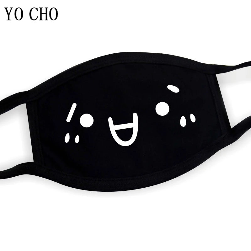YO CHO Unisex Cotton Dust Mouth Mask – Anime Cartoon Respirator, Warm Mouth Muffle, Perfect Birthday Party Gift