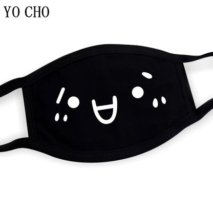 YO CHO Unisex Cotton Dust Mouth Mask – Anime Cartoon Respirator, Warm Mouth Muffle, Perfect Birthday Party Gift