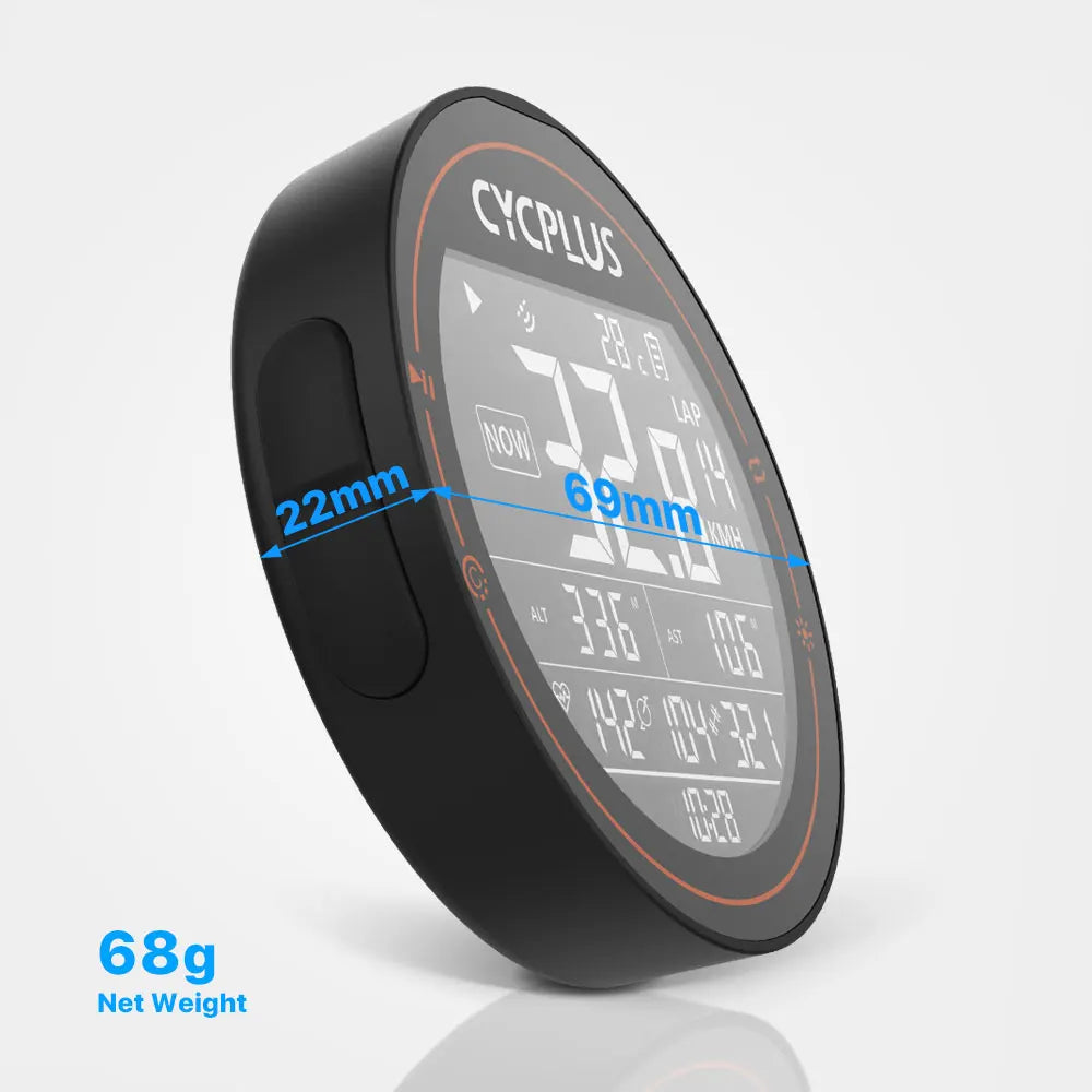 CYCPLUS M2 Wireless Bicycle Computer – ANT+ & Bluetooth GPS Speedometer, Waterproof Bike Cyclocomputer Accessories