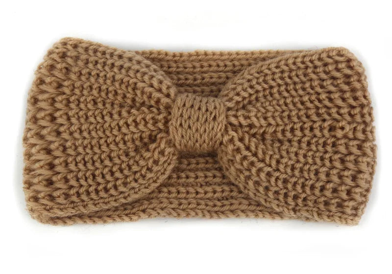 Women's Solid Color Knitted Headband – Elastic Twisted Turban Headwrap, Winter Hair Band for Girls, Fashion Hair Accessories