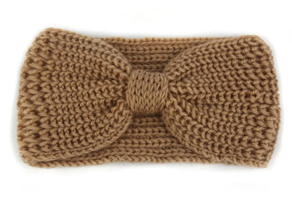 Women's Solid Color Knitted Headband – Elastic Twisted Turban Headwrap, Winter Hair Band for Girls, Fashion Hair Accessories