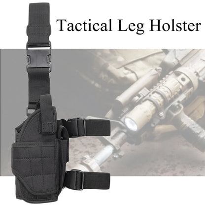 Universal Drop Leg Gun Holster - Right-Handed Tactical Thigh Pistol Bag & Pouch for All Handguns