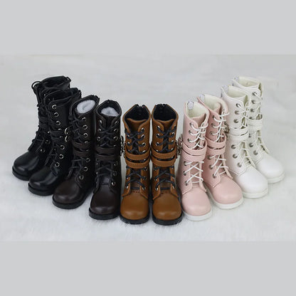 1/4 MSD & 1/3 SD BJD Leather Shoes – Fashion Martin High Boots for Dollfie, DREAM, MID, DK, SOOM, DOD Dolls