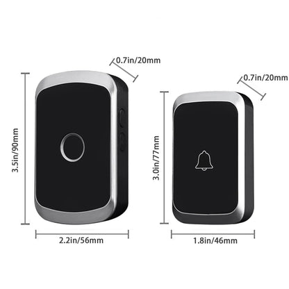 Waterproof Wireless Doorbell — AC 100V-240V EU Plug, Smart Remote Control, Battery Included, Plug & Play