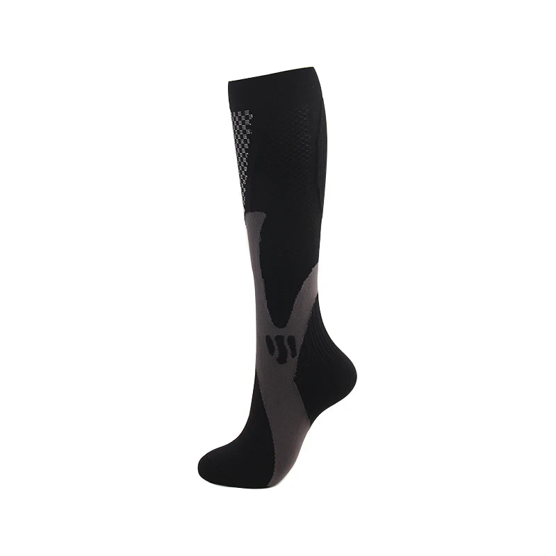 Men's Compression Sports Socks - Running, Cycling, Nursing, Varicose Veins Support, Outdoor Hiking Socks