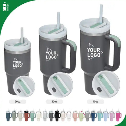 H2.0 Customizable Outdoor  Flowstate Tumbler with Handle - Available in 20oz, 30oz, & 40oz