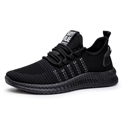 Men’s Lightweight Fashion Sneakers - Breathable Lace-Up Casual Walking Shoes