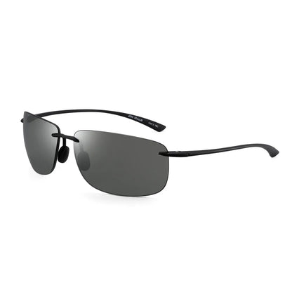 JIM Ultralight Sport Sunglasses – TR90 Rimless Frame for Men & Women, Ideal for Running, Fishing, Cycling, and Driving