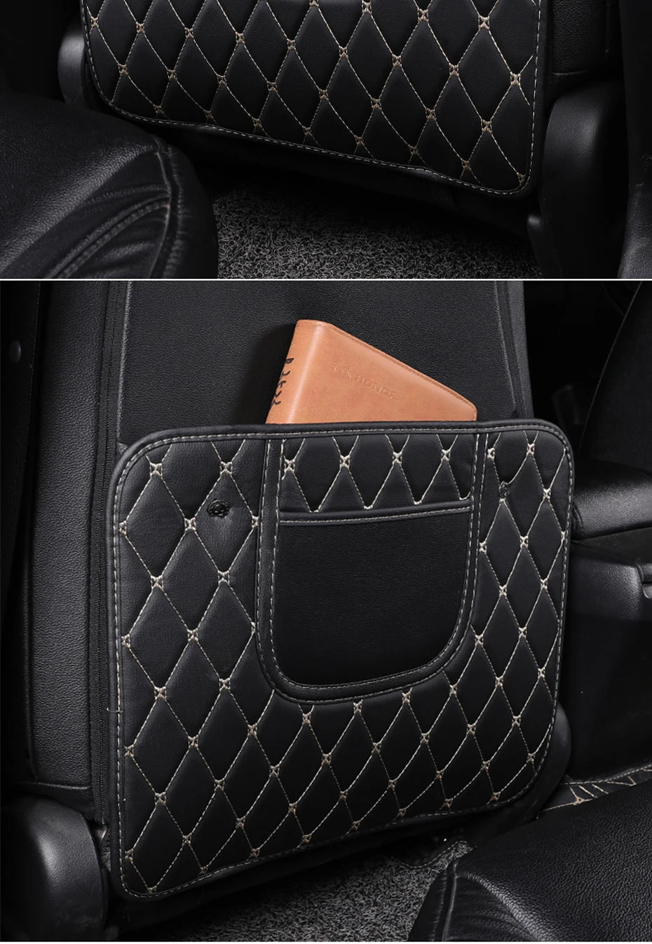 PU Leather Car Seat Back Protector – Anti-Kick Pad for Kids, Child Kick & Dirt Protection, Auto Accessories